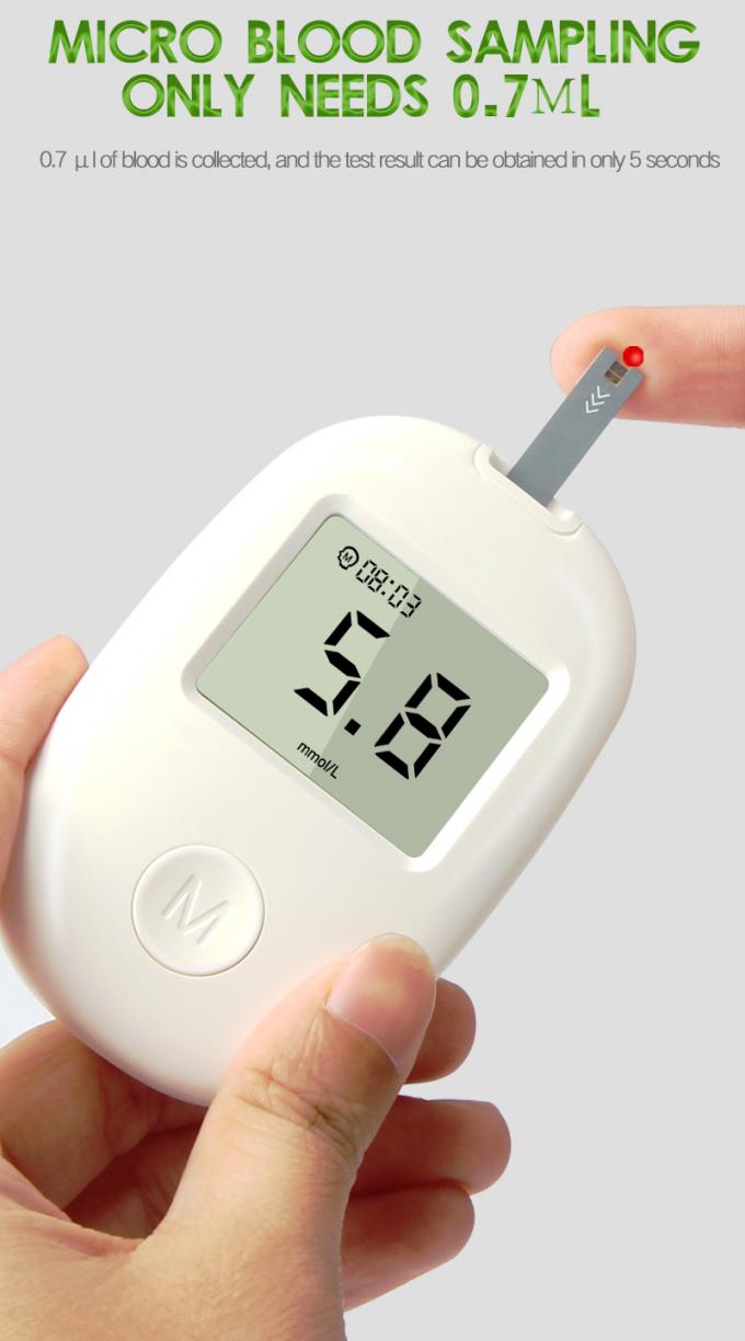 Meilleur Qwality Glucometer sûr-accu avec le mètre électronique de glucose sanguin de Digital de bandes d'essai