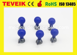 Électrode bleue de la couleur ECG pour DIN 3,0