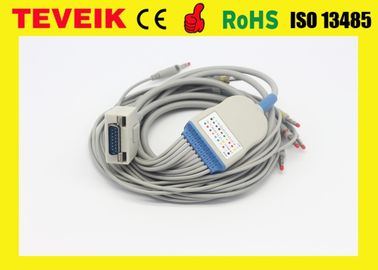 Câble d'ECG avec intégré 10 fils de connexion pour Fukuda JE machine d'électrocardiogramme