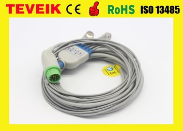 5 câble médical des avances ECG avec le câble de tronc de la rupture/ECG pour le moniteur patient de Biolight