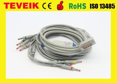 Norme d'une seule pièce du CEI de câble d'électrocardiogramme de série de la banane 4,0 M3703C PLPS