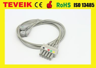 Câble médical de fil des avances ECG de l'usine CE&amp;ISO HP M1635A 5 de Teveik pour le moniteur patient