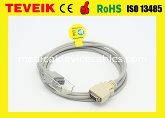 Câble réutilisable d'adaptateur du capteur SpO2 de la milliseconde LNCS de prix usine, Pin 14 au câble d'extension DB9 femelle