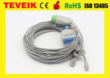 Câble compatible des avances ECG de TM910 Schiller 5 avec Pin 12 rond pour l'accessoire médical