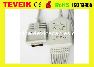 Câble d'ekg d'avance de Burdick EK-10 10 avec des fils pour le moniteur patient d'électrocardiogramme