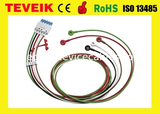 Le câble médical M1968A 5 du moniteur patient ECG de HP mène l'agrafe AHA