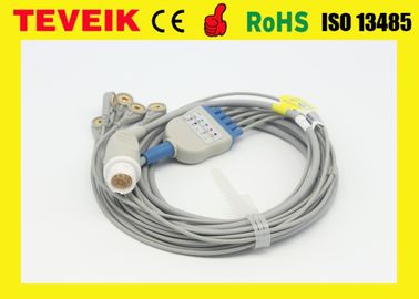 Usine de Teveik Mindray médical autour 12pin 5 du câble des avances ECG compatible avec Beneview T5, T6, T8