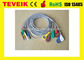 Type médical 7 câbles médicaux de fil du leadsHolter ECG, rupture des consommables DIN 1,5