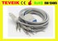 Câble du fil DB15pin ECG/EKG de FUKUDA Denshi 10Leads pour Cardimax FX-2111 FX-3010