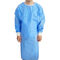 Robes protectrices jetables à capuchon de la robe CE/FDA SMS 45g d'isolement