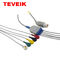 ISO13485 câble d'une seule pièce TPU d'électrocardiogramme de câble de Pin Mindray ECG du rond 12
