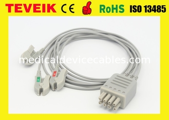 Le câble de Nihon Kohden BR-903P ECG /EKG compatible avec 4155A11-6NUA 3 mène le CEI d'agrafe