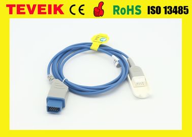Type de connecteur de NK 9pin câble d'extension de Spo2 pour le moniteur patient avec le matériel de TPU