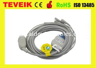 Câble compatible de l'avance ECG de l'une seule pièce 5 de HP TPU avec le CEI de rupture pour M1722A/B