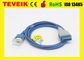 Câble d'extension SPO2 de GE Nellco-r Oximax 2021406-001 pour pour Nellco-r Oxi GE 2500 11pin