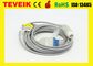 Le rond médical réutilisable 12pin 5 de HP d'usine de TEVEIK mène le câble d'ECG pour le moniteur patient